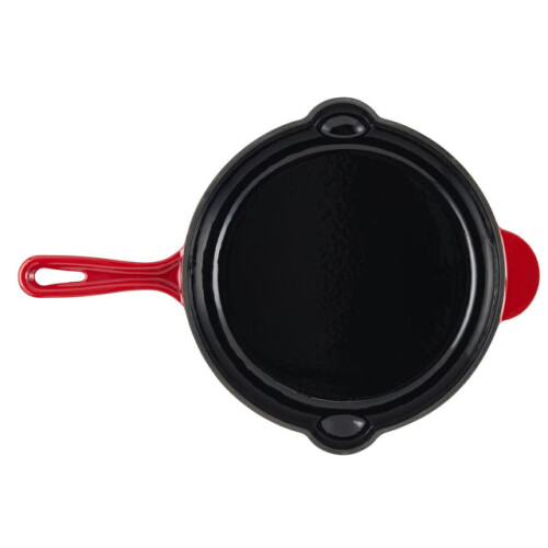 Cooks Professional (Red) Cooks Professional 26cm Cast Iron Frying Pan 2