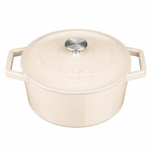 (Ivory) Cooks Professional 20cm Cast Iron Casserole