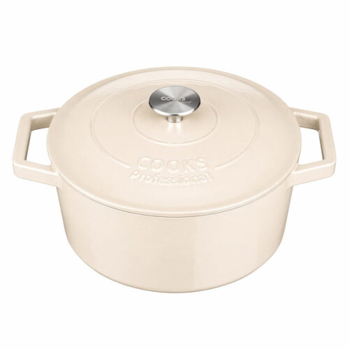 Cooks Professional (Ivory) Cooks Professional 20cm Cast Iron Casserole