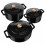 Cooks Professional (Black) Cooks Professional Set of 5 Cast Iron 5