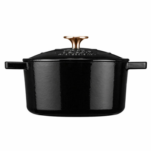 Cooks Professional (Black) Cooks Professional 20cm Cast Iron Casserole 2