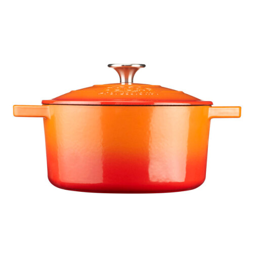 Cooks Professional (Orange) Cooks Professional 20cm Cast Iron Casserole 2