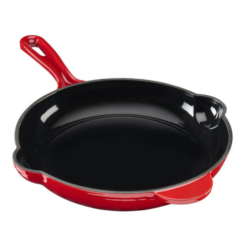 Cooks Professional (Red) Cooks Professional 26cm Cast Iron Frying Pan