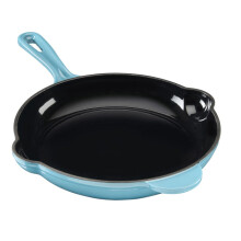 (Teal) Cooks Professional 26cm Cast Iron Frying Pan