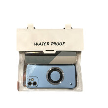 Flexible Waterproof Waist Pack accommodates Big Phones-White
