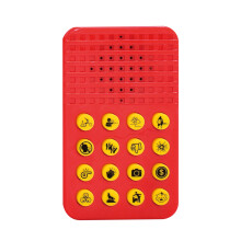 Lebhafte farbige Sprach-Soundbox mit 16 Tasten, ideal für-Rot