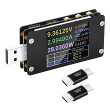 High Precisions 2 In 1 Type C USB Current Power Meter For Fast