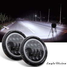 2X H4 400W 7 Pulgadas LED LáMpara de Luz de Cabeza con para Niva Urban 4X4 Samurai para