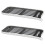 2X Plastic Dish Drainer Dryer Tray Large Sink Drying Rack Worktop Drain Rack Kitchen Water Filter Tray-White 1