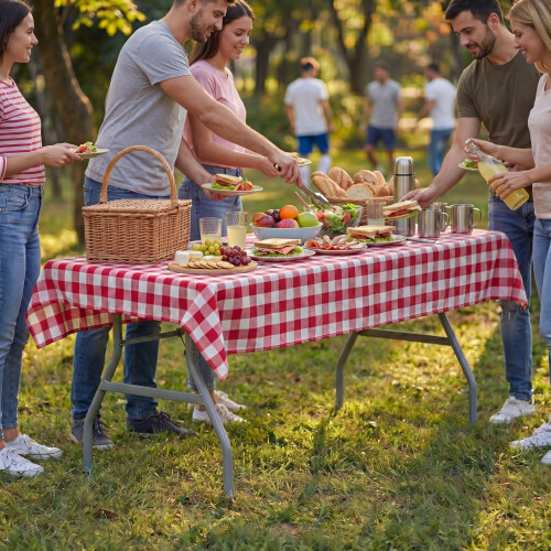 Home Discount (6ft) Folding Camping Table with Handle 2