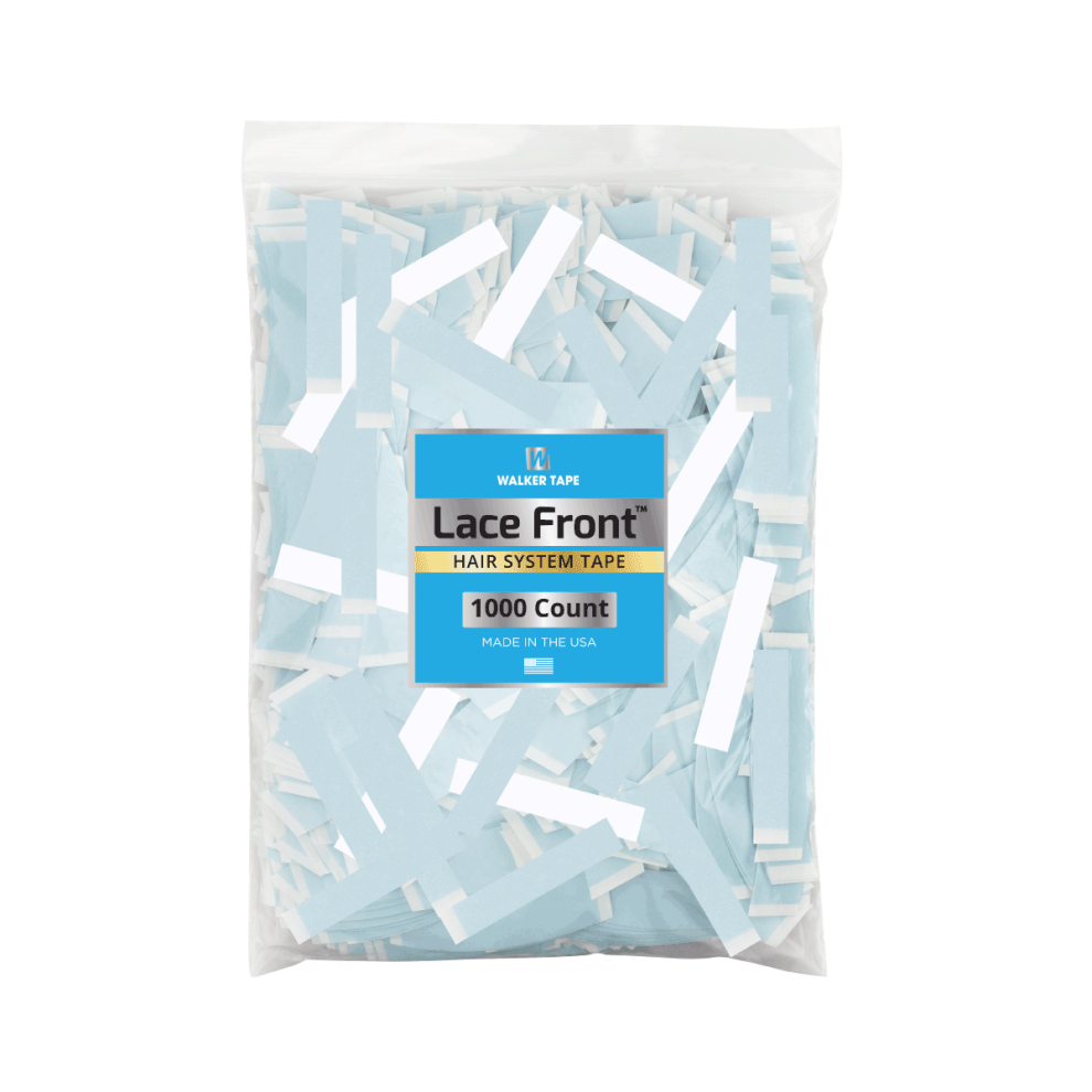 Walker Tape Lace Front Tape Straight Strips -1000Pc/Bag - 1 Inch