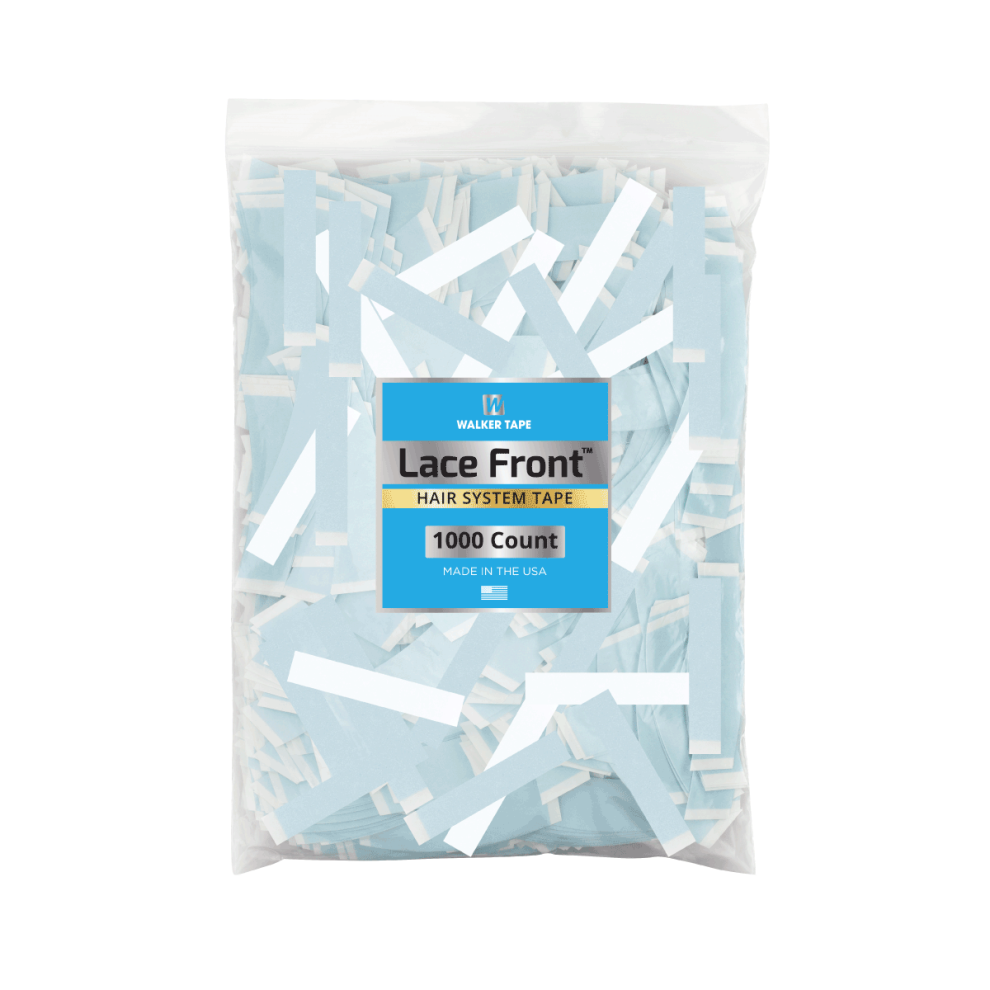 Walker Tape Lace Front Tape Straight Strips -1000Pc/Bag - 3/4 Inch