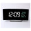 Curved Screen LED Clock with Temperature and Humidity Display Mirror Digital Alarm Clock Multi-Function Clock 7816 2