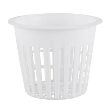 30pcs 3 Inch Heavy Duty Mesh Pot Net Cup Basket Hydroponic Aeroponic Planting Grow Clone White
