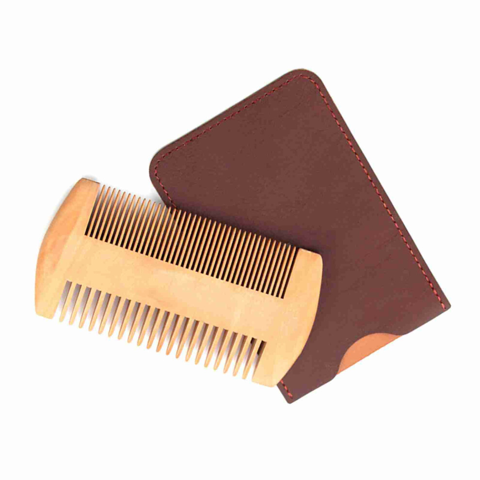 Pearwood Mustache Styling Comb