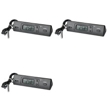 3X -1 Car Thermometer LCD Display C/F Clock Temperature Sensor Controller Indoor Outdoor Thermostat with Probe