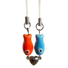 Valentine'S Day Fish Pendant Mobile Phone Bag Pendant Holiday Souvenir Gift for the Loved One Gift Red&
