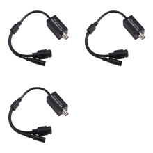 3X Konwerter Sygnału 720P/1080P AHD/TVI/CVI/CVBS 4 w 1 z Wejściem BNC i Wyjściem RJ45, Adapter H.265 RTSP do Kamer CCTV