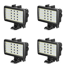 4 Satz LED-Fotobeleuchtung für SLR-Kamera, 40 M Wasserdicht, Tauch-LED-Nachtlicht, Tauchlampe für