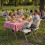 Vida Designs (4 Chairs) Indoor Outdoor Folding Table 5ft & Folding Chairs 4