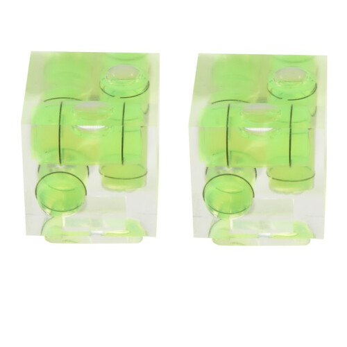 Triple 3 Axis Hot Shoe Bubble Spirit Level Compatible for    DSLR Camera (2 Pack)