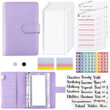 Budget Binder, Geld Organizer Bargeld UmschläGe für die Budgetierung, Budget Binder mit ReißVerschluss UmschläGen, für Geld Sparen Planer