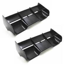 2X 1: 8 Buggy RC Cars RC Aile de Queue en Nylon Plastique pour 1/8 éChelle Nitro éLectrique Alimenté Hors Route Buggy Truck Remote, Noir