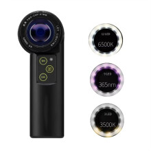 20X Shadowless LED Magnifier Achromatic Jewelry Loupe Gemstone Watch Identification Instruments