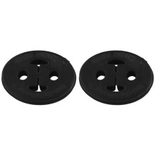 2X XR89284 Silenciador de Escapamento Intermediário Almofada de Montagem de Tubo para XF XK XJ F-TYPE Tubo de Escapamento Pendurado com Cola de