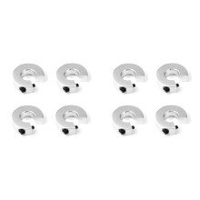8pcs SBR16 Linear Rail Stop Collars Aluminum Alloy Shaft Limit Fixing Rings with Screw,Linear Rail Shaft Stop Collars