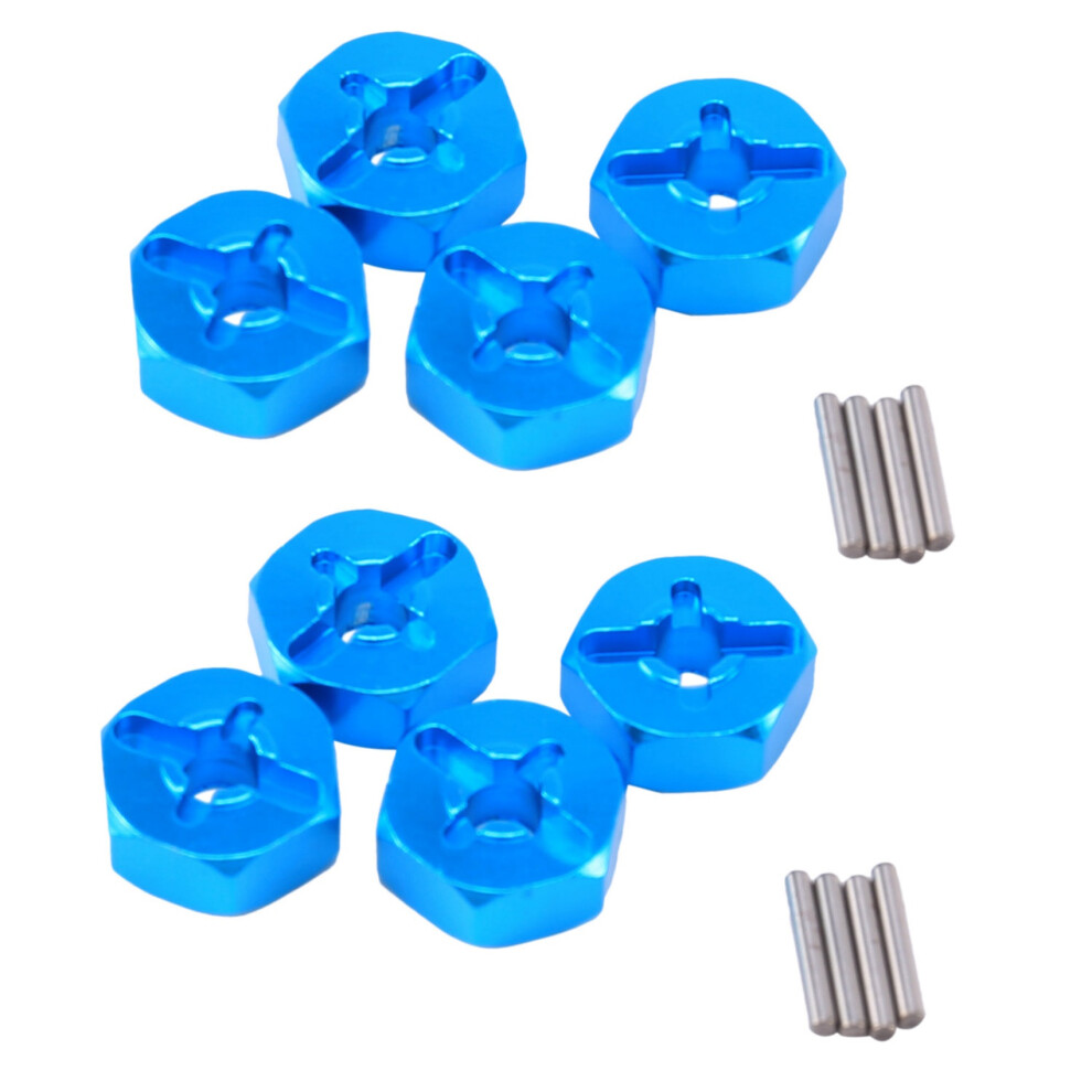 Photos - Nail / Screw / Fastener Jojomino 8Pcs Hexagonal Combiner Wheel Rim Hex 7mm Upgrade 12mm Metal Adapter for 1/18 A949 A969 A979 K929 1/10 Tires 