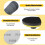 Kit com 54 Discos de Lixa de 5 Polegadas, Lixa D'Água com Base de Espuma, Grãos de 400 A 5000 para Polimento de Madeira e Metal 1