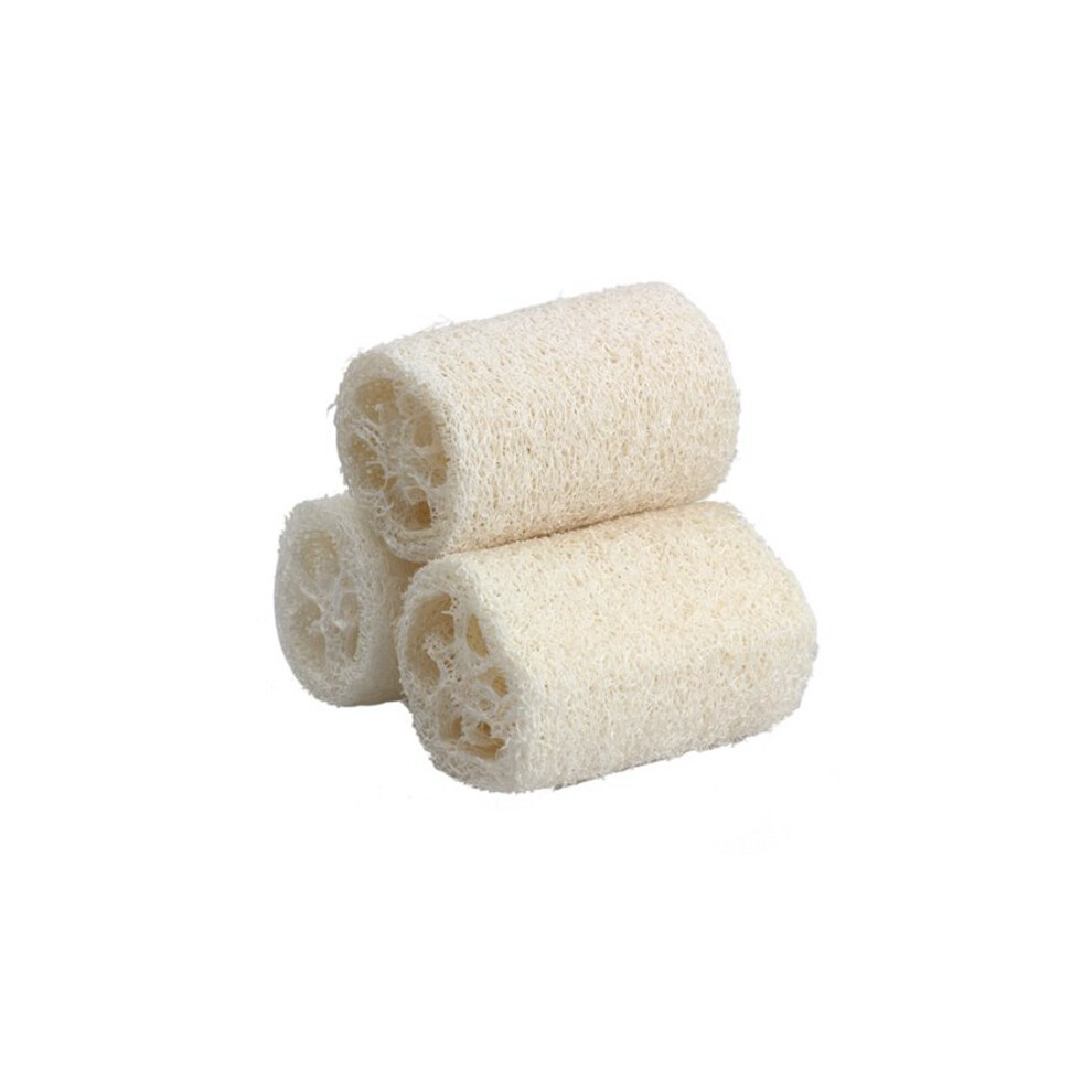 3PCS Natural Loofah Bath Body Shower Sponge Scrubber (Large)