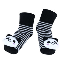 Panda - Onweerstaanbaar Schattig Babyjongenmeisje 3D Slofjessokken Anti-/Antislip 0-12 Maanden