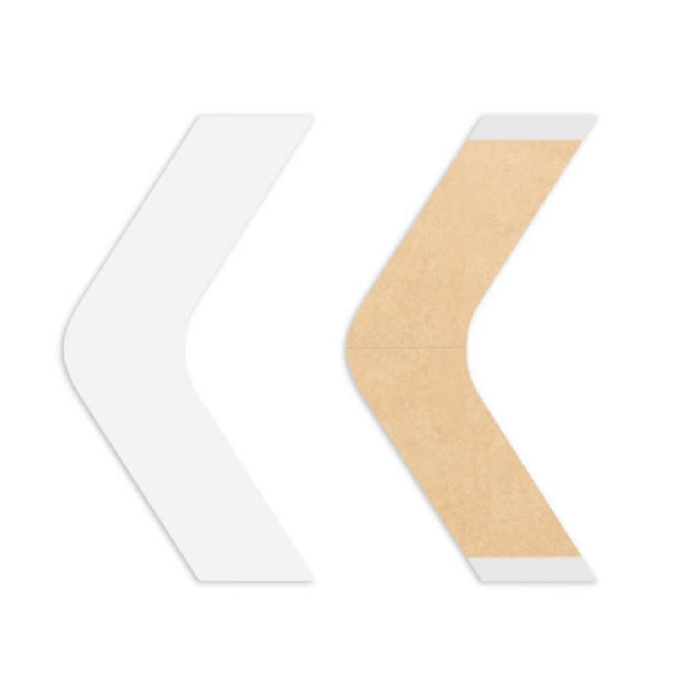 Walker Tape Unisex Clear Natural Hold Tape Contours - B, 36 Pack