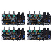4X PT2399 Digitales Mikrofon Verstärker Platine Nachhall Karaoke Reverb Amplifier NE5532 Vorverstärker Klang Platine