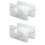 Acrylic Plastic Plate Holders,Disposable Plates Storage Organizer Rack for Cabinet,Countertop,Counter,Kitchen, 2 Pack 1