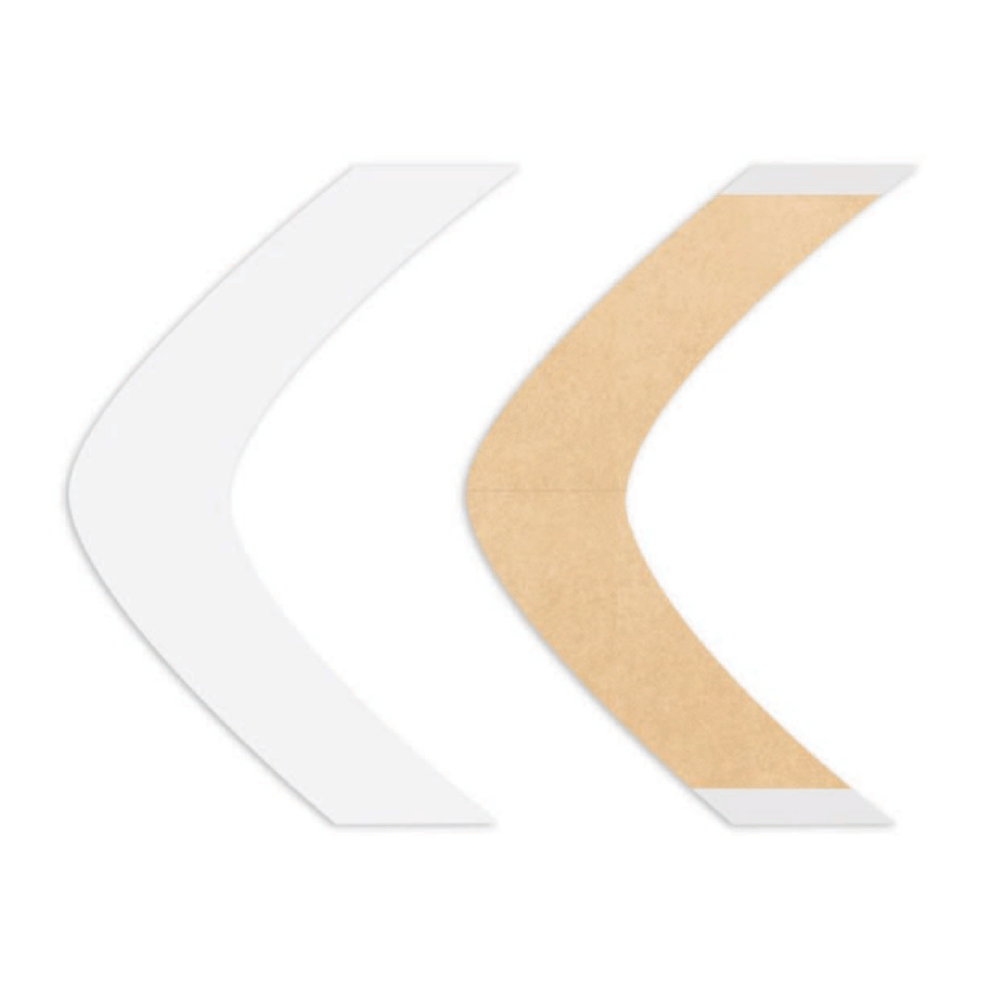 Walker Tape Unisex Clear Natural Hold Tape Contours - Bb, 36 Pack