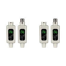 2X 2,4G Drahtloser Mikrofonkonverter UHF-Sender XLR-Sender-Empfängeradapter für Kabelgebundenes Dynamisches Mikrofon 48 V, B