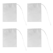 400 Stuks Wegwerp Theefilterzakken, Lege Katoenen Trekkoordafdichtingsfiltertheezakjes voor Losse Bladgroenblauw (3,54 X 2,75 Inch)