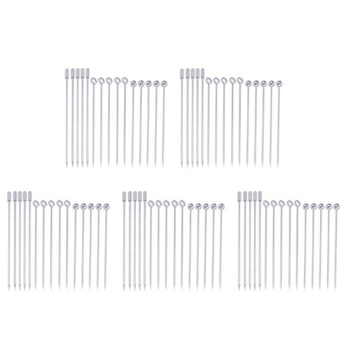 Edelstahl-Cocktail-Picks, Martini-Picks-Set (75 Stück) 1