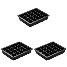 3X Vassoi per Cubetti di Ghiaccio per Ghiaccio da 1 Pollice Cubo Piccolo, 40 Cavità Stampo Quadrato per Cubetti di Ghiaccio per la Refrigerazione di