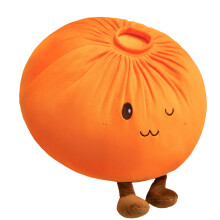 Énorme adorable oreiller doux en forme de chignon 40 cm,-Orange