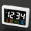 2X Color Large Screen LCD Electronic Desk Alarm Clock with Temperature Date Display 7