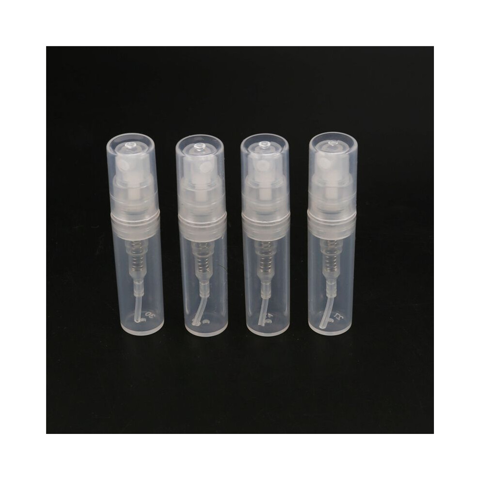 180Pcs Clear 2Ml Atomizer Plastic Bottle Spray Disposable Perfume Empty Sample Bottle for Travel Party