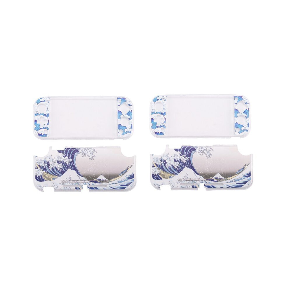 2X For Lite Protective Shell, Full Cover Upper And Lower Cover Painted Shell Sx-117 Ukiyo-E Sea Waves 4712591362752