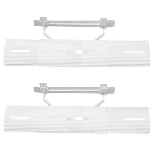 2X Adjustable Air Conditioner Cover Windshield Air Conditioning Baffle Shield Wind Guide 1