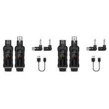 2X Sistema Adaptador XLR UHF Sistema Transmisor Receptor de Micrófono Inalámbrico para Micrófono Dinámico Mezclador de Audio de Guitarra