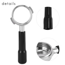 MáQuina de Café Expresso Profissional de AçO InoxidáVel Sem Fundo de 58 Mm com Cesta de Filtro de Copos Simples e Duplos