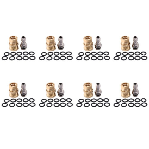 8X Pressure Washer Adapter Set,1/4 Inch Quick Disconnect Kit with 80 Pack O-Ring.5000 Psi